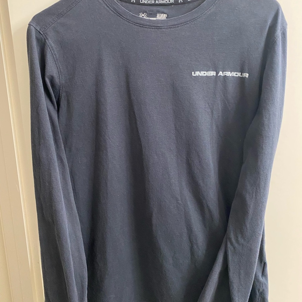 Under Armour Men's‎ Black Long Sleeve Shirt heatgear loose fit size small